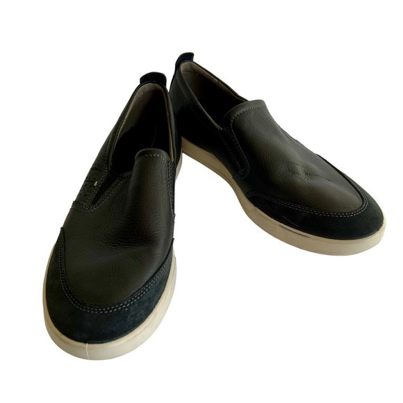 Ecco Slip On Shoes Black Leather Collin 2.0 Casual Sneakers Mens Size 6 EU 40 main image 4